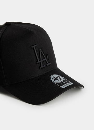 47 Brand Mlb Los Angeles Dodgers Mvp Dt Snapback Cap in Black