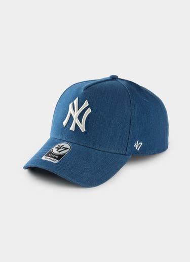 47 Brand Mlb New York Yankees Denim '47 Mvp Dt Snapback Cap in Blue