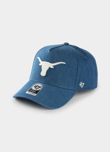 47 Brand Texas Longhorns Denim '47 Mvp Dt Snapback Cap in Blue