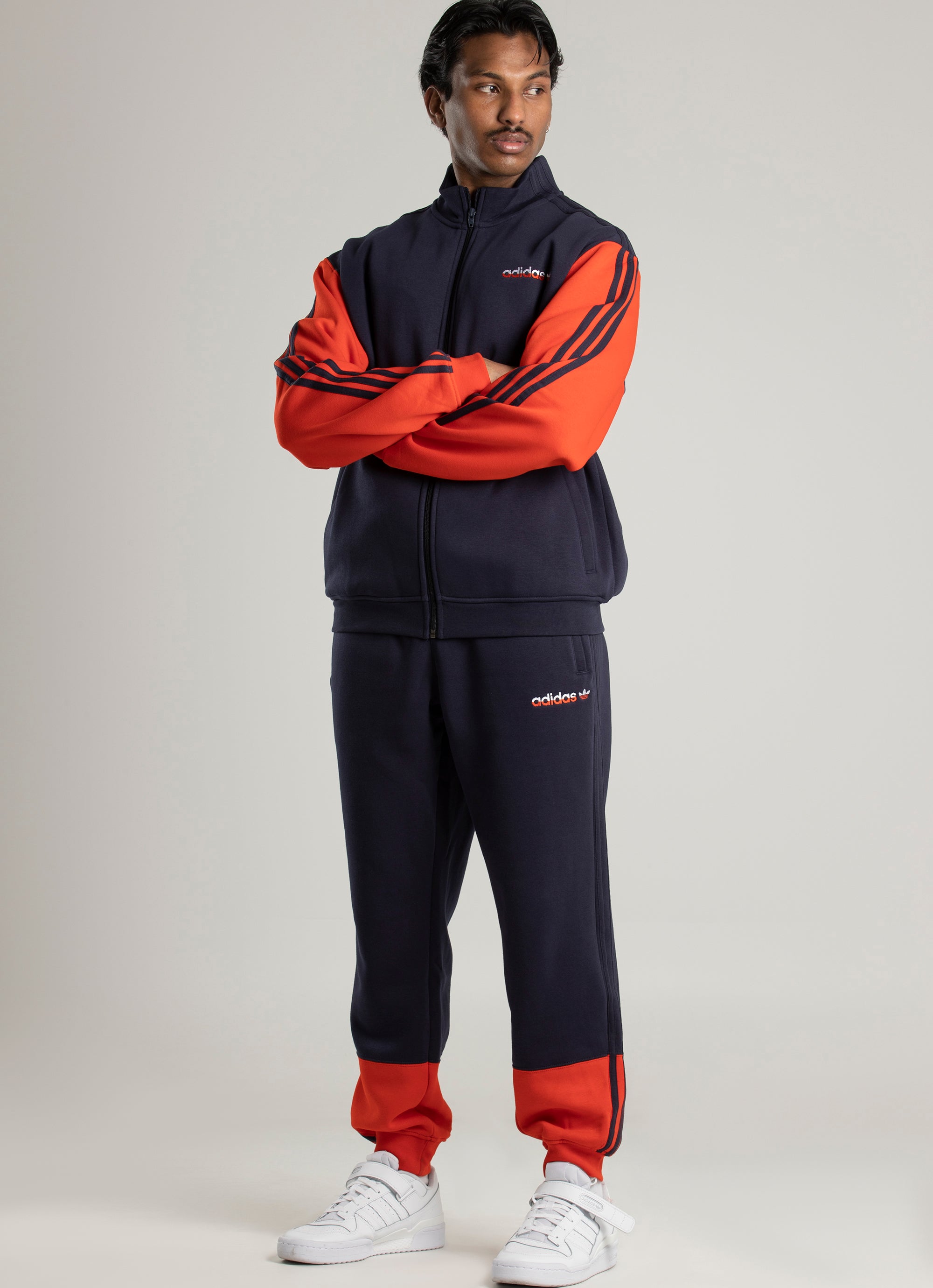 red pants half stripe