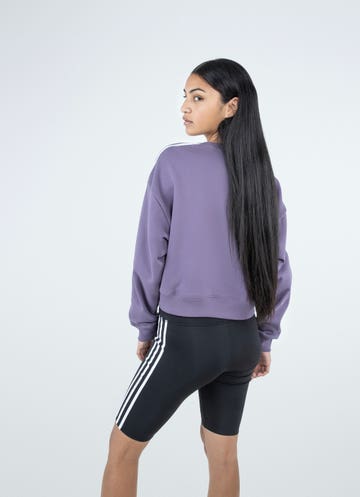 Adidas 3s Sweatshirt - Womens in Purple