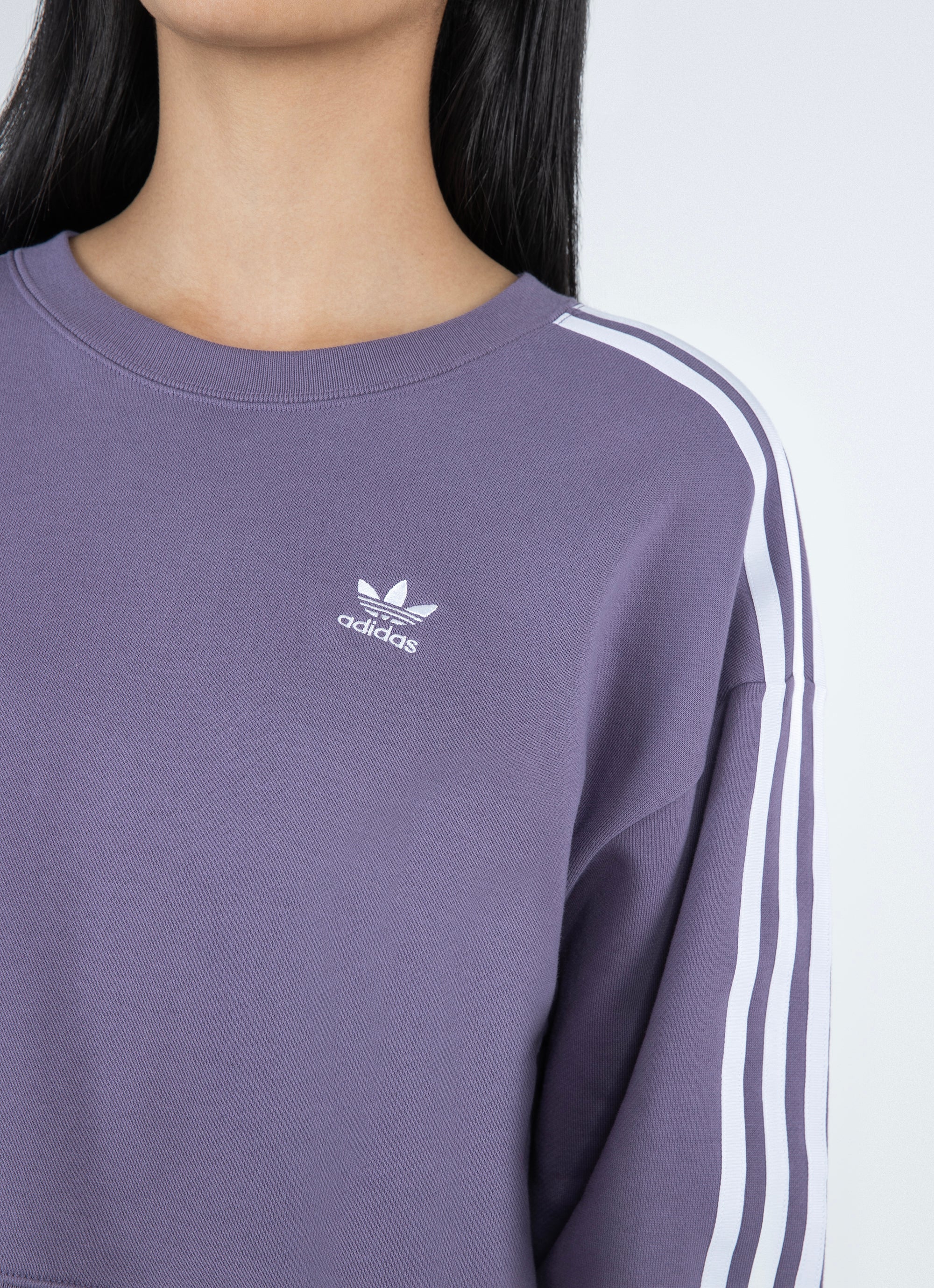 Adidas 3s Sweatshirt - Womens in Purple