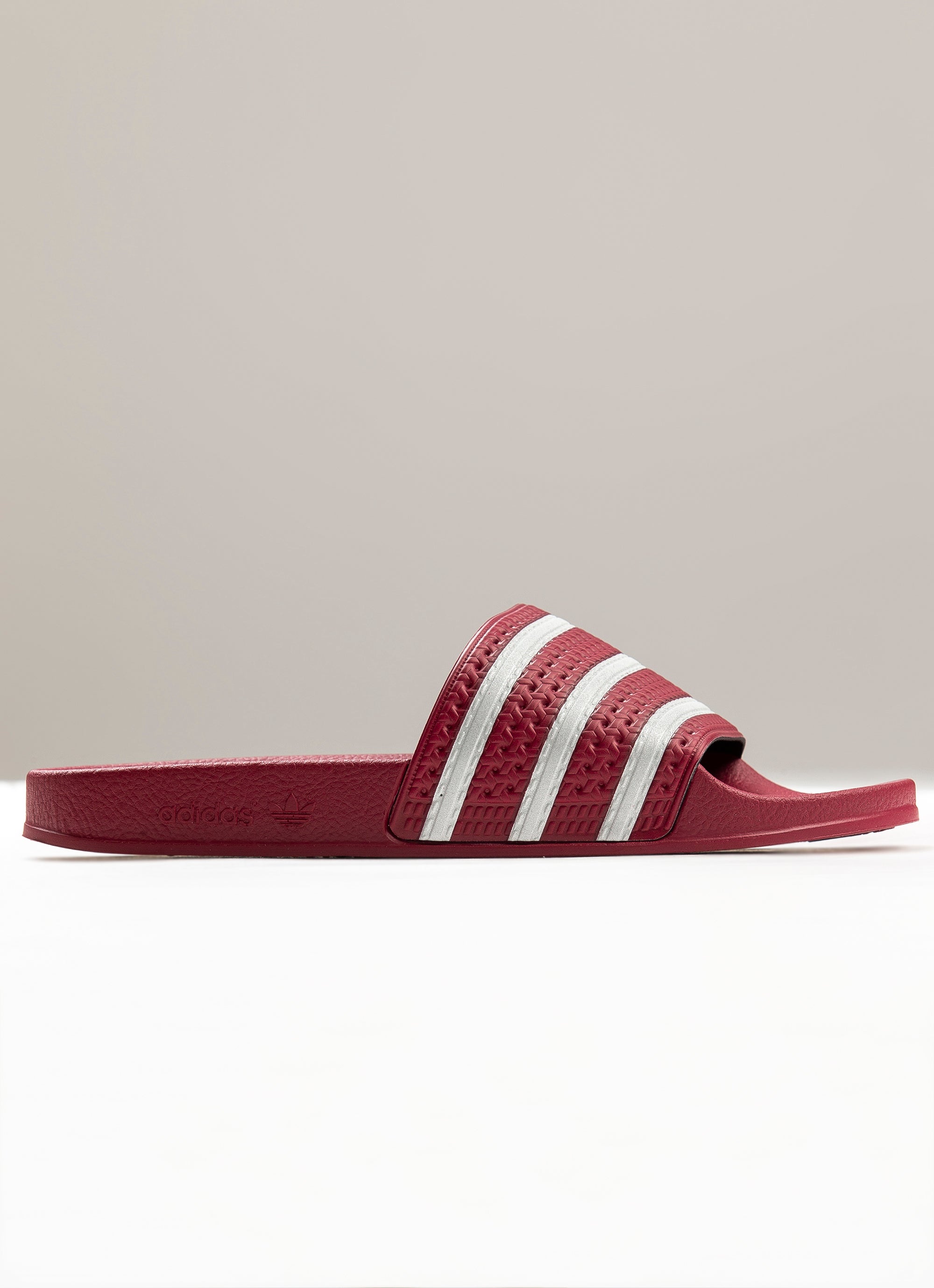 adidas adilette red slides