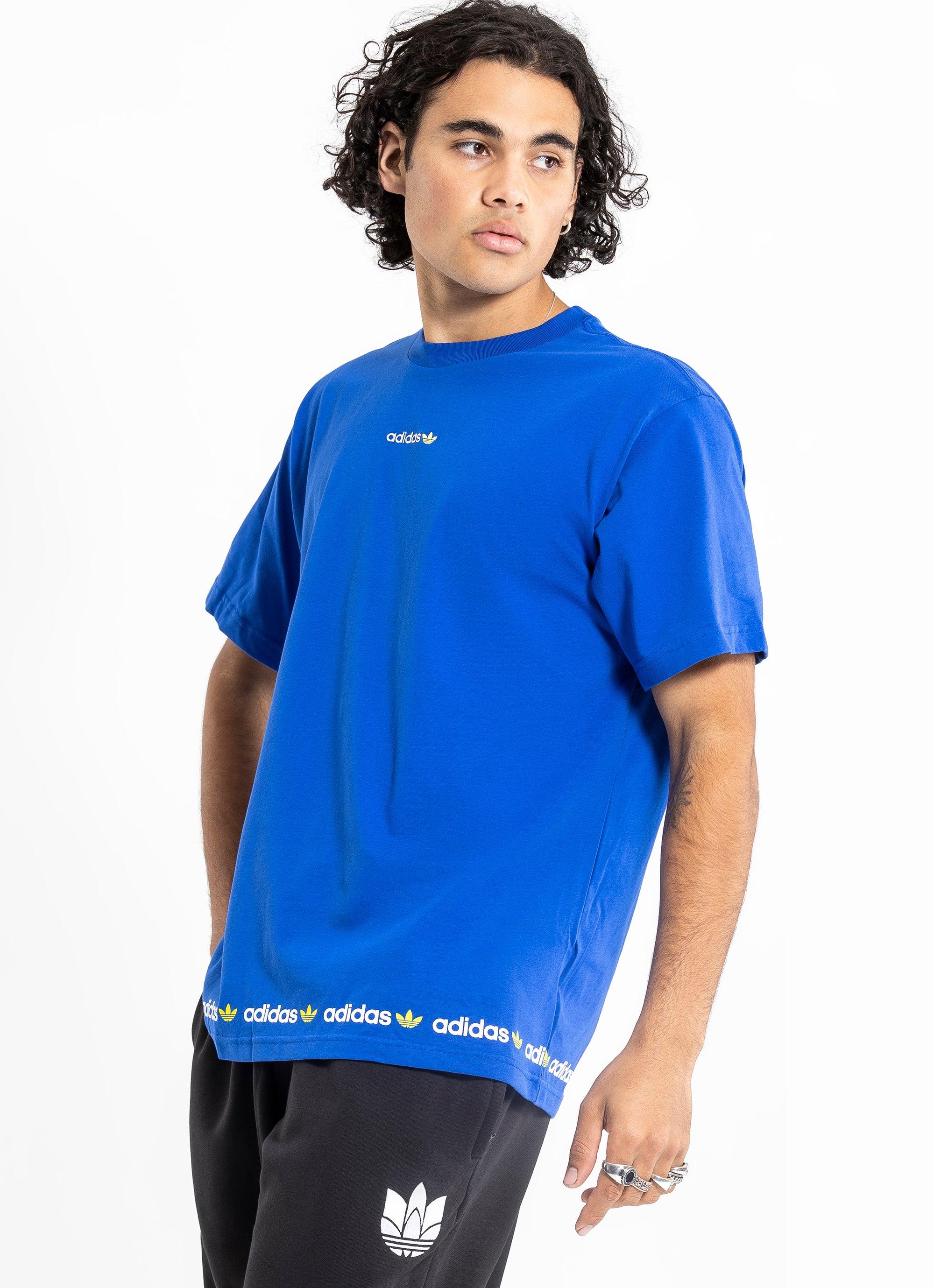 adidas linear repeat t shirt