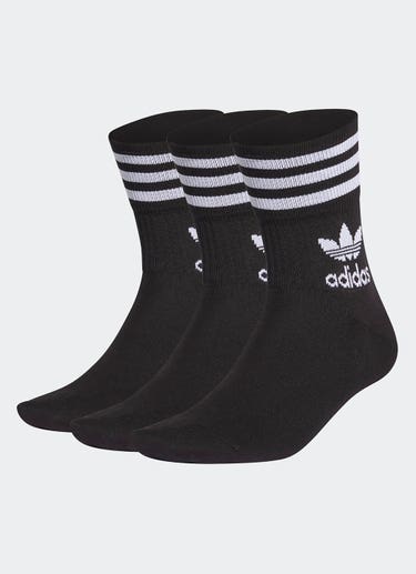 Adidas Originals Enjoy Summer Mid Cut Crew 3-pairs Socks in Black