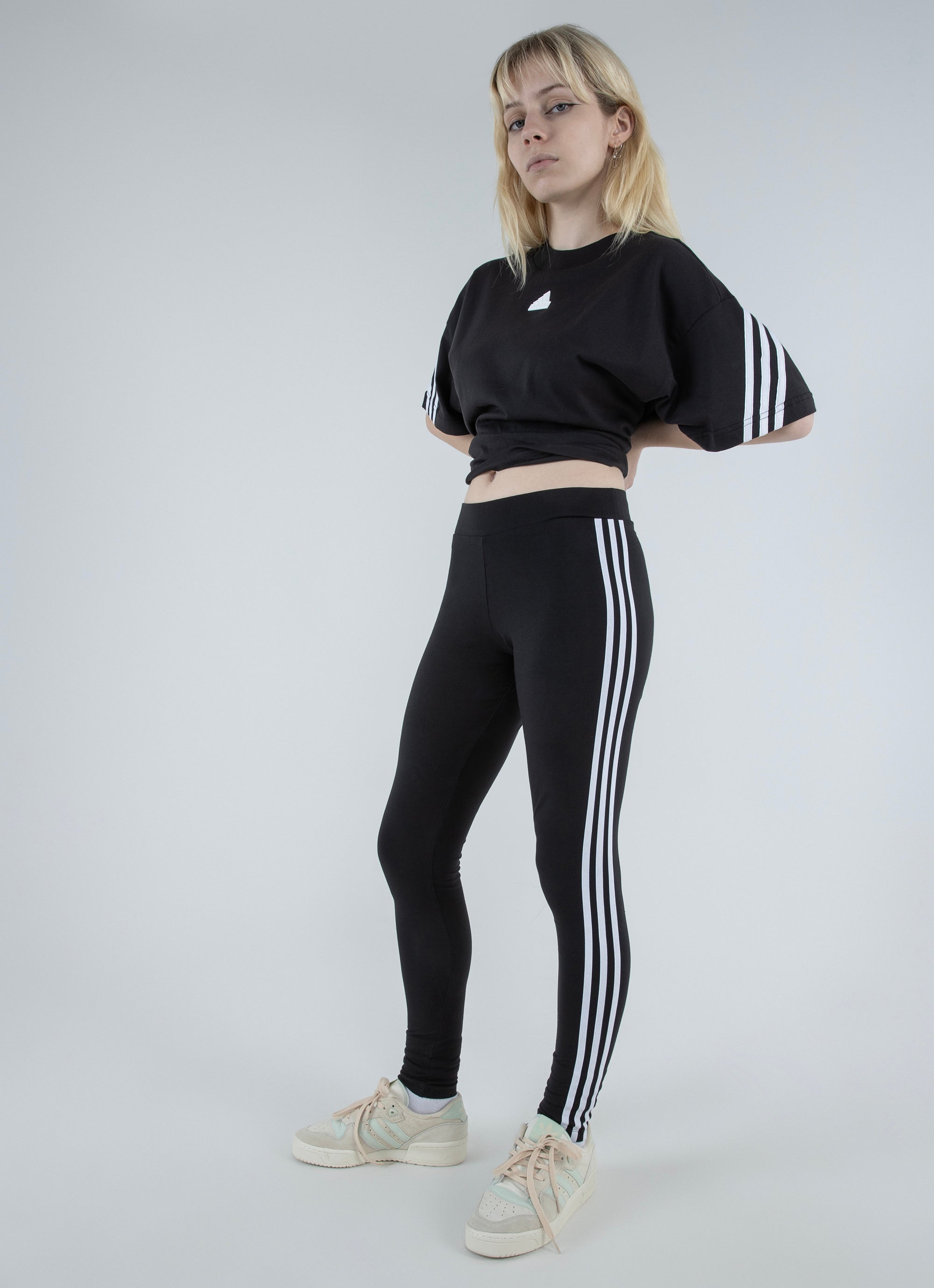 Slide View: 1: adidas Originals 3 Stripes Legging  Outfits with leggings,  Womens printed leggings, Sporty outfits