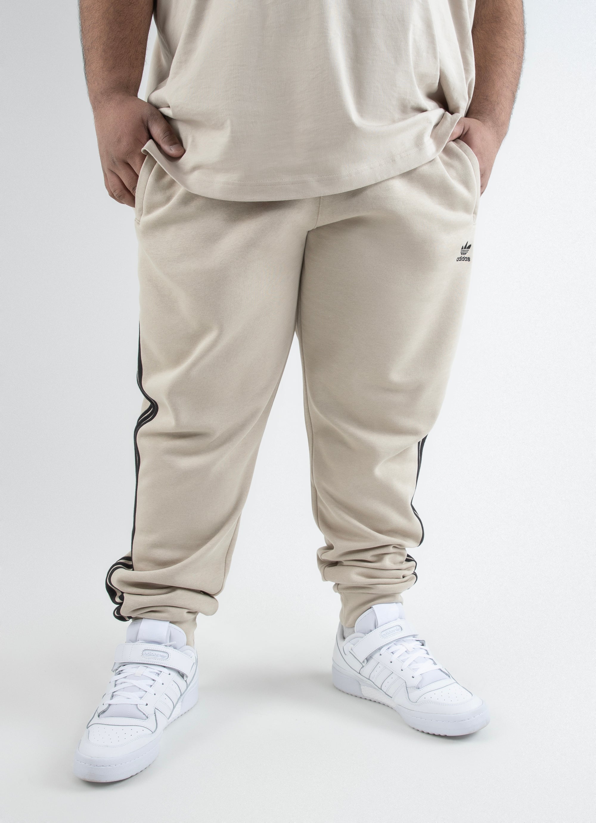 Adidas Originals Adicolor Classics 3-stripes Pants - Big & Tall in Beige