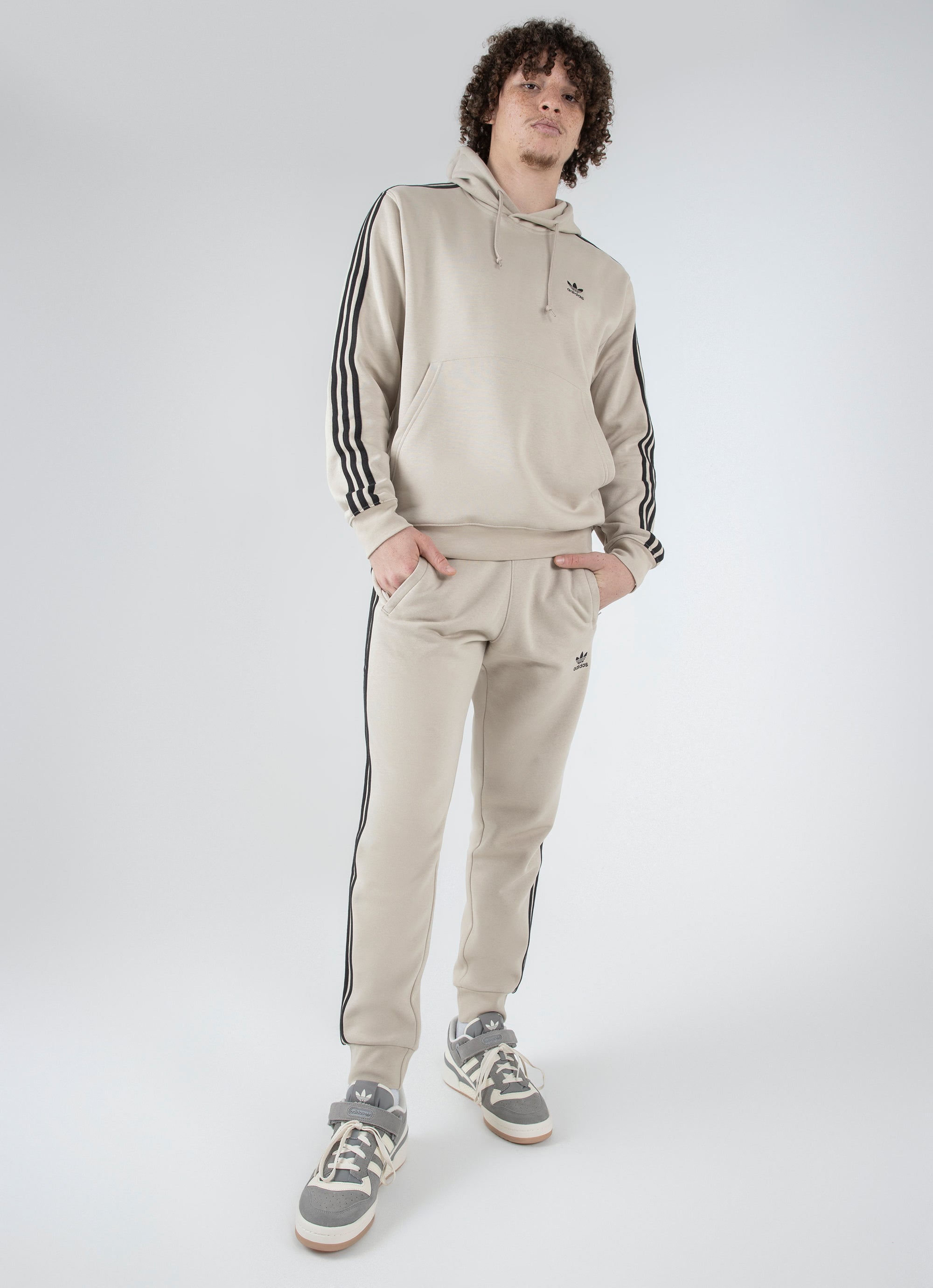 adidas Originals Adicolor Adibreak 3 stripe pants in black  ASOS