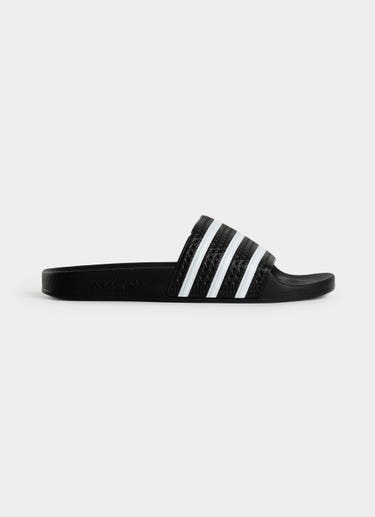Adidas Originals Adilette Slides/jandals - Unisex in Black