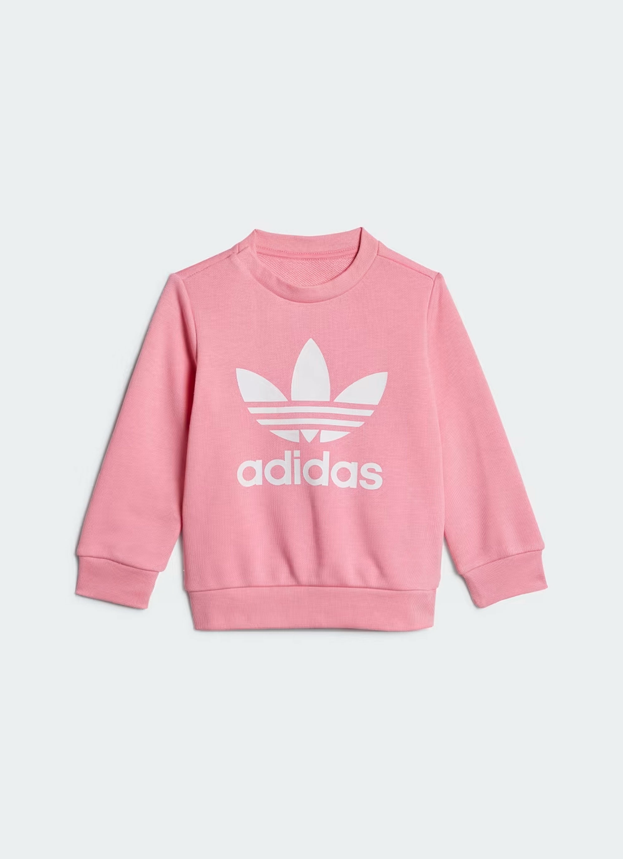 adidas trefoil sweatshirt pink