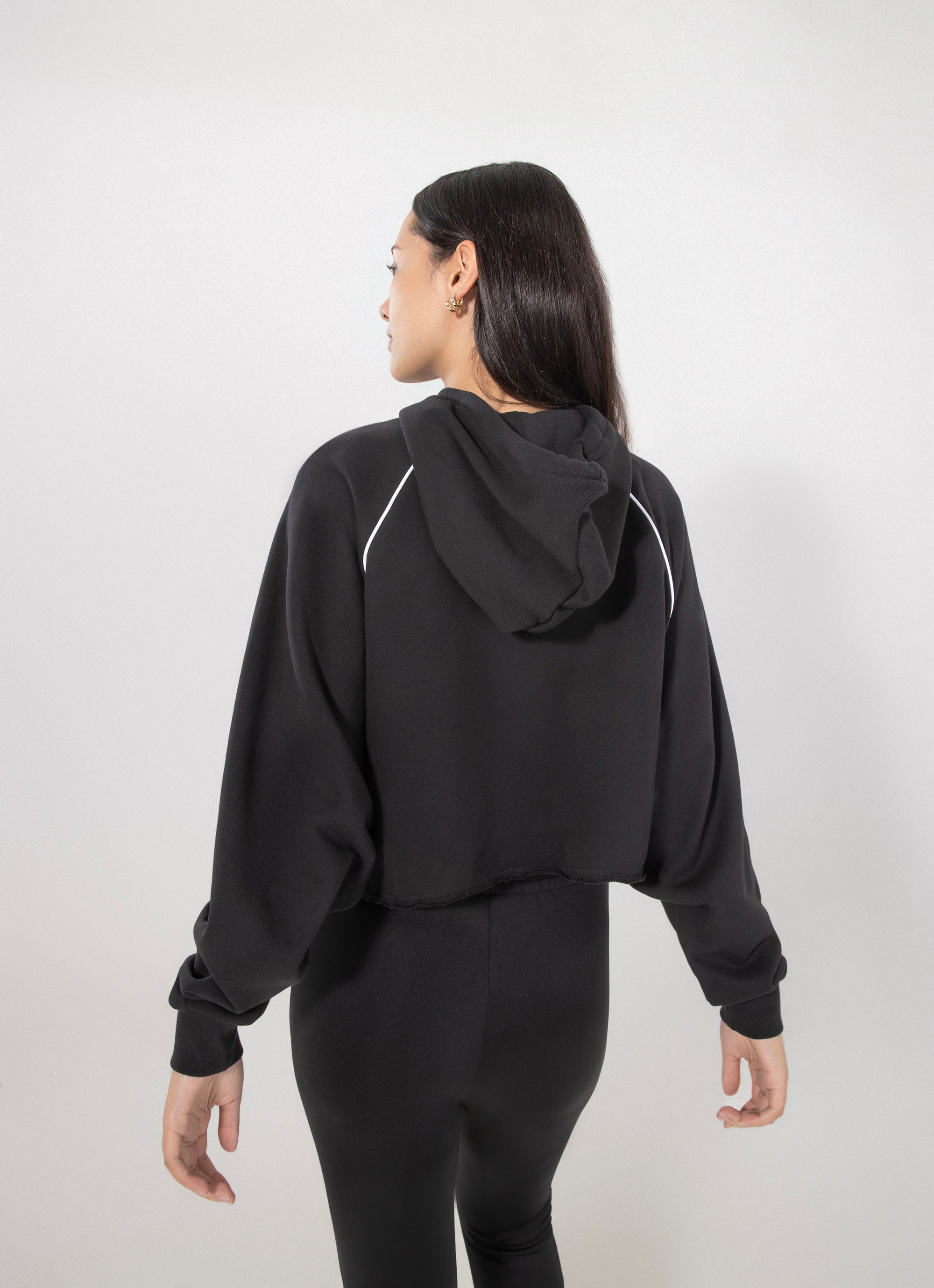 Adidas Originals Cs Crop Hoodie - Womens in Black
