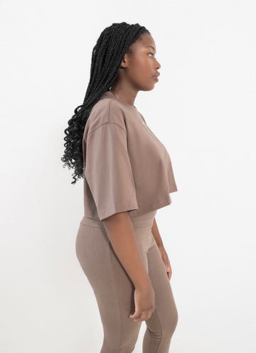Adidas Originals Essentials Crop Top - Womens in Brown