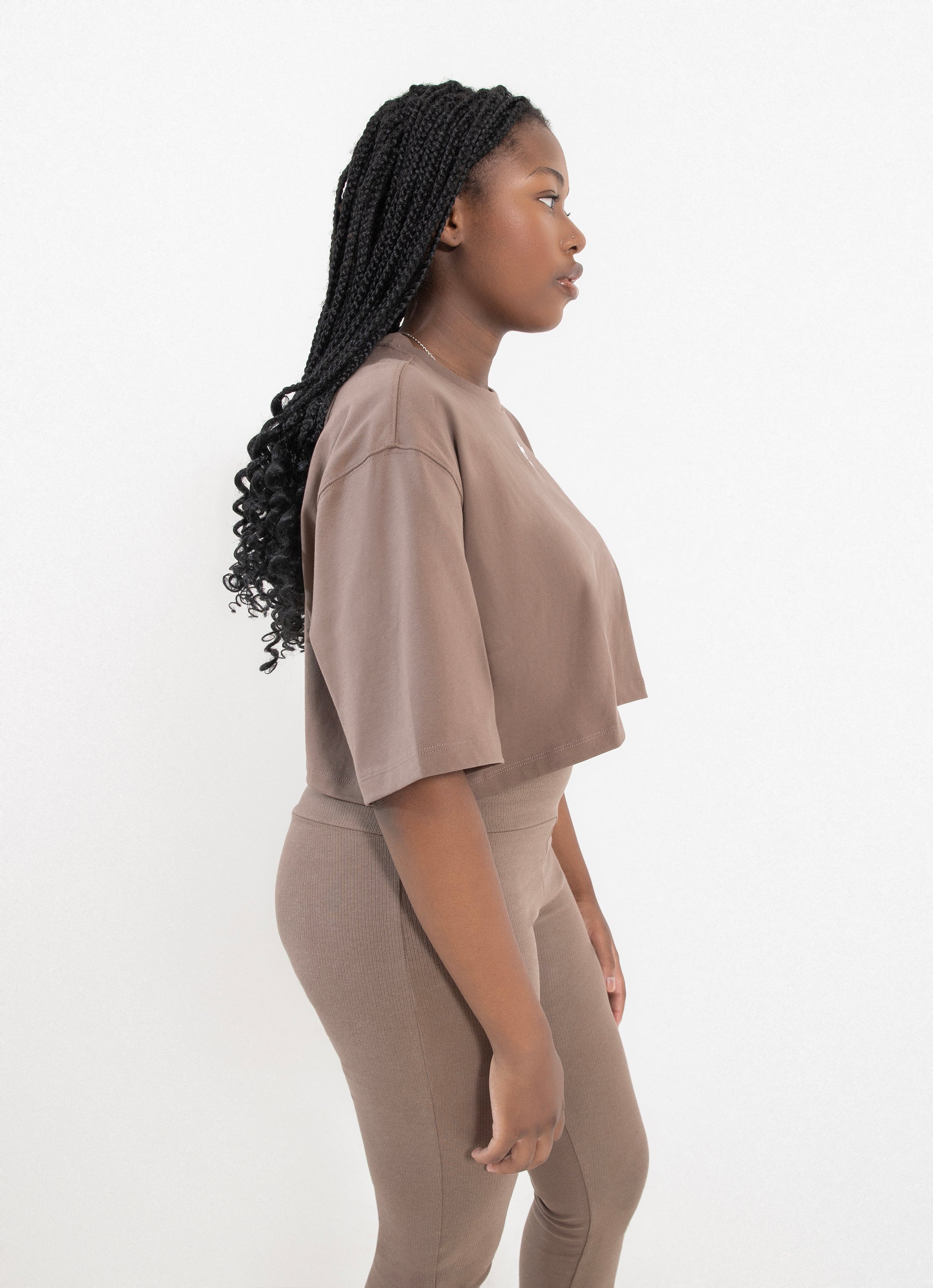 Adidas Originals Essentials Crop Top - Womens in Brown