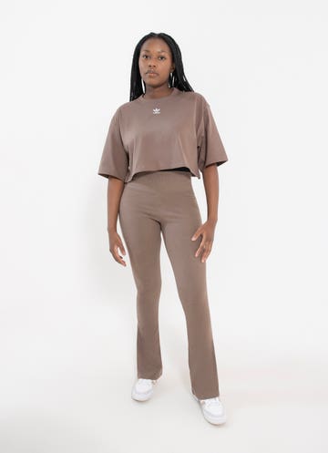Adidas Originals Essentials Crop Top - Womens in Brown