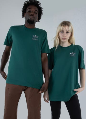 Adidas Originals Graphic Blur Trefoil Tee in Green | Red Rat | Sport-T-Shirts