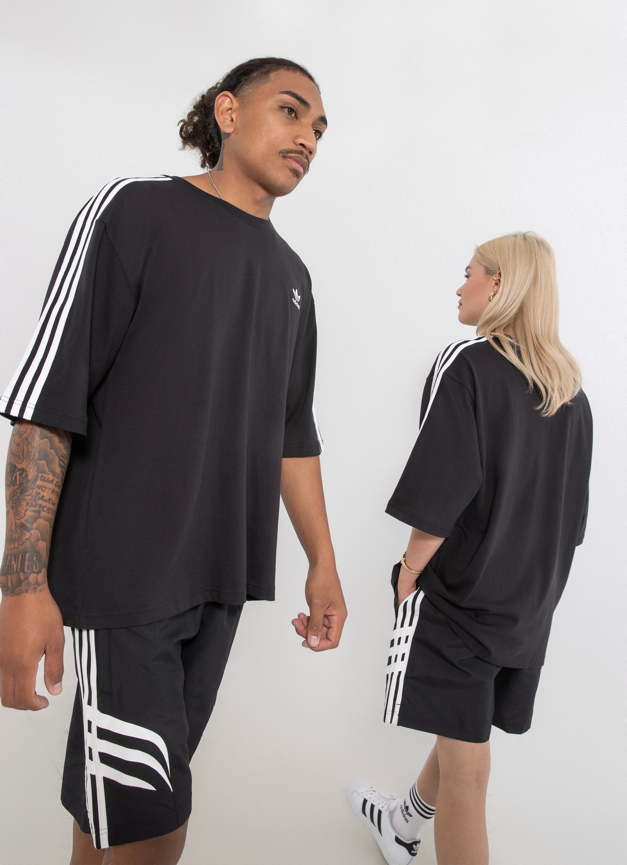 Adidas Originals Oversize Tee in Black