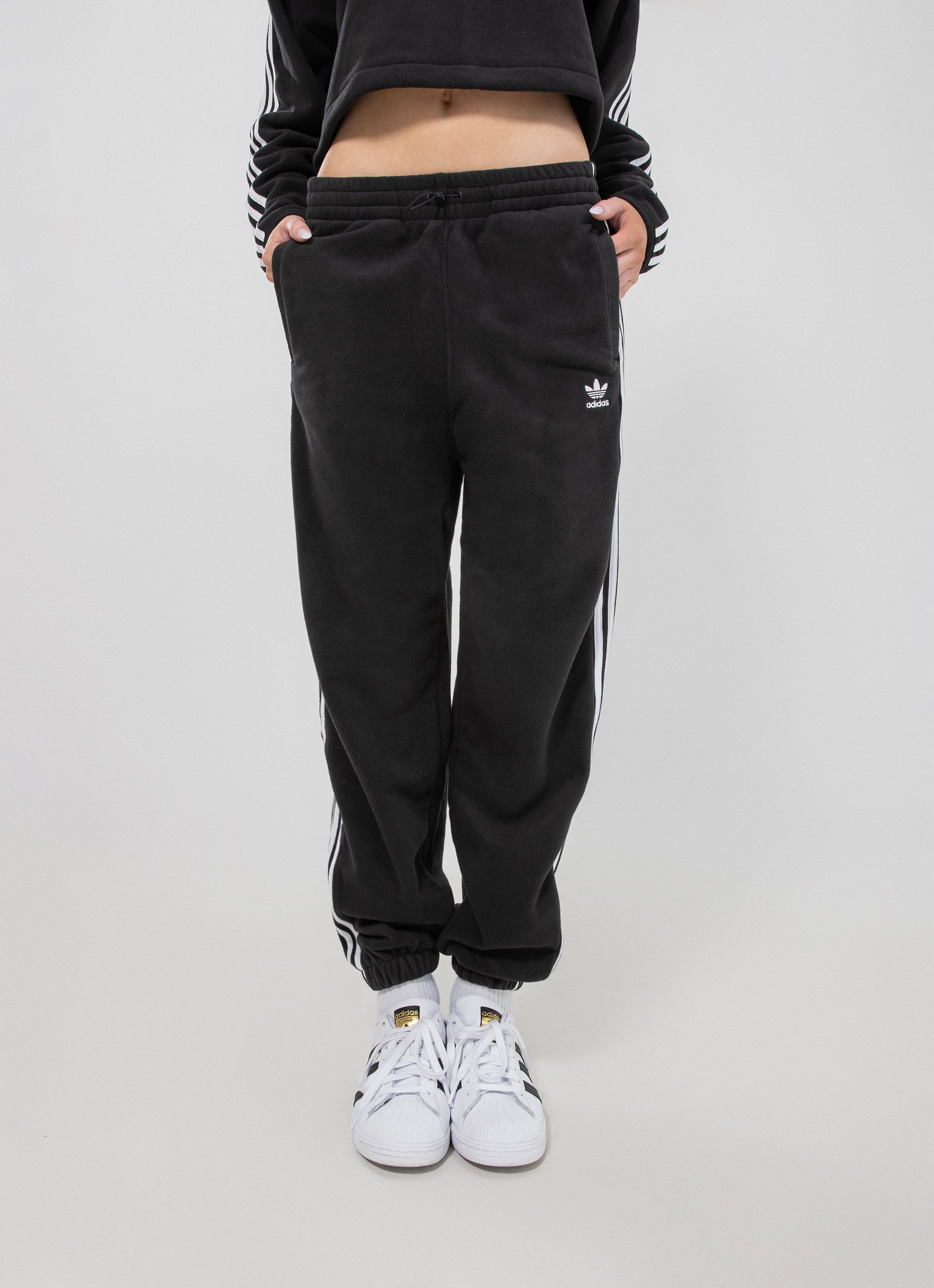 Adidas Originals Polar Fleece Trackpants - Womens in Black