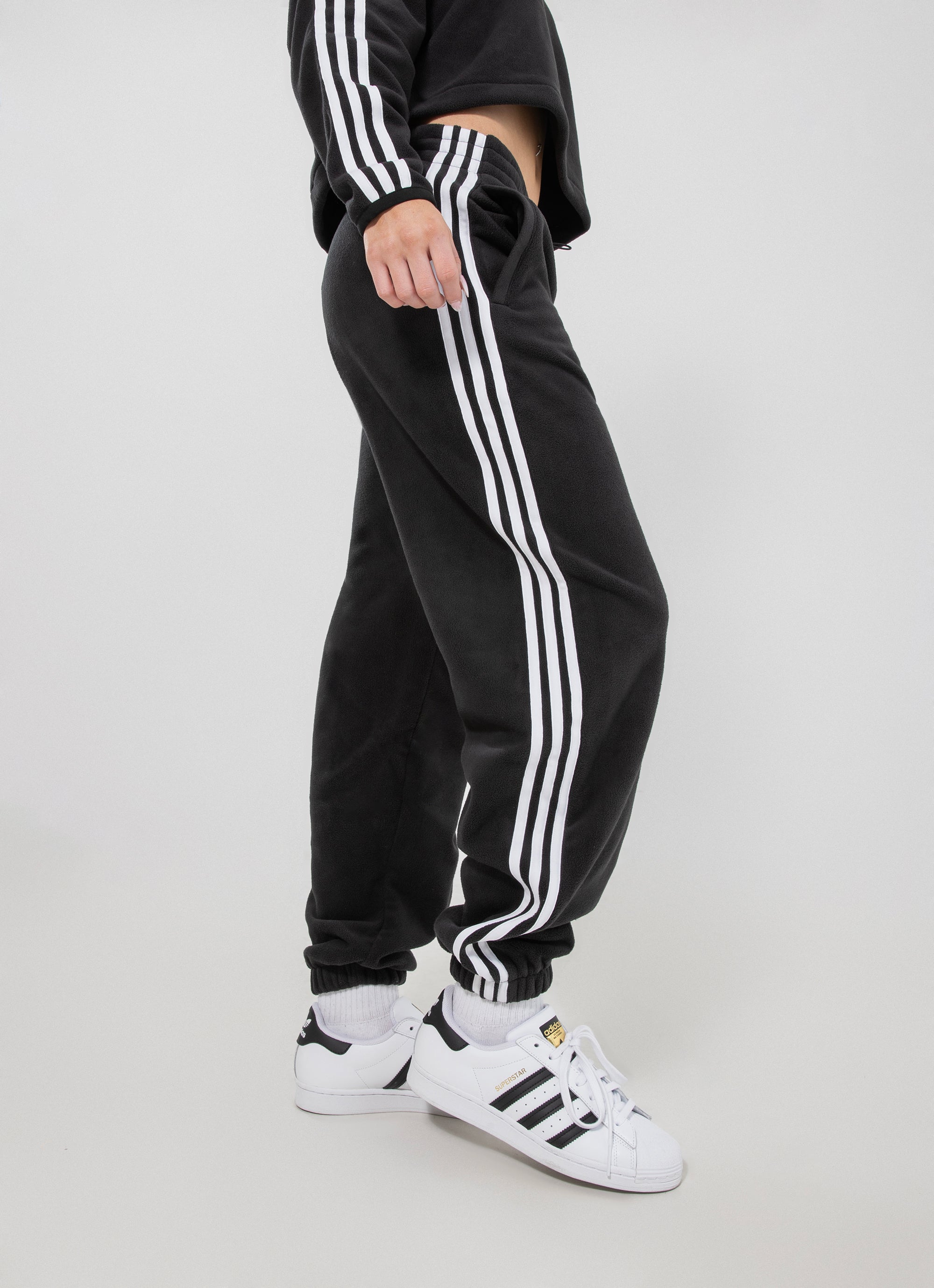 Adidas Originals Polar Fleece Trackpants - Womens in Black