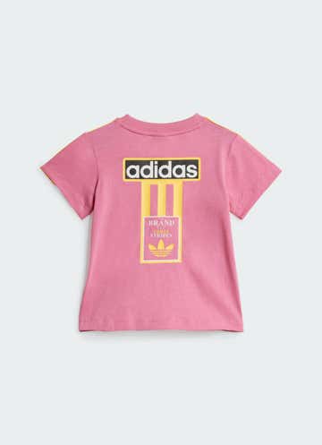 Adidas Originals Short Tee Set - Infant in Pink