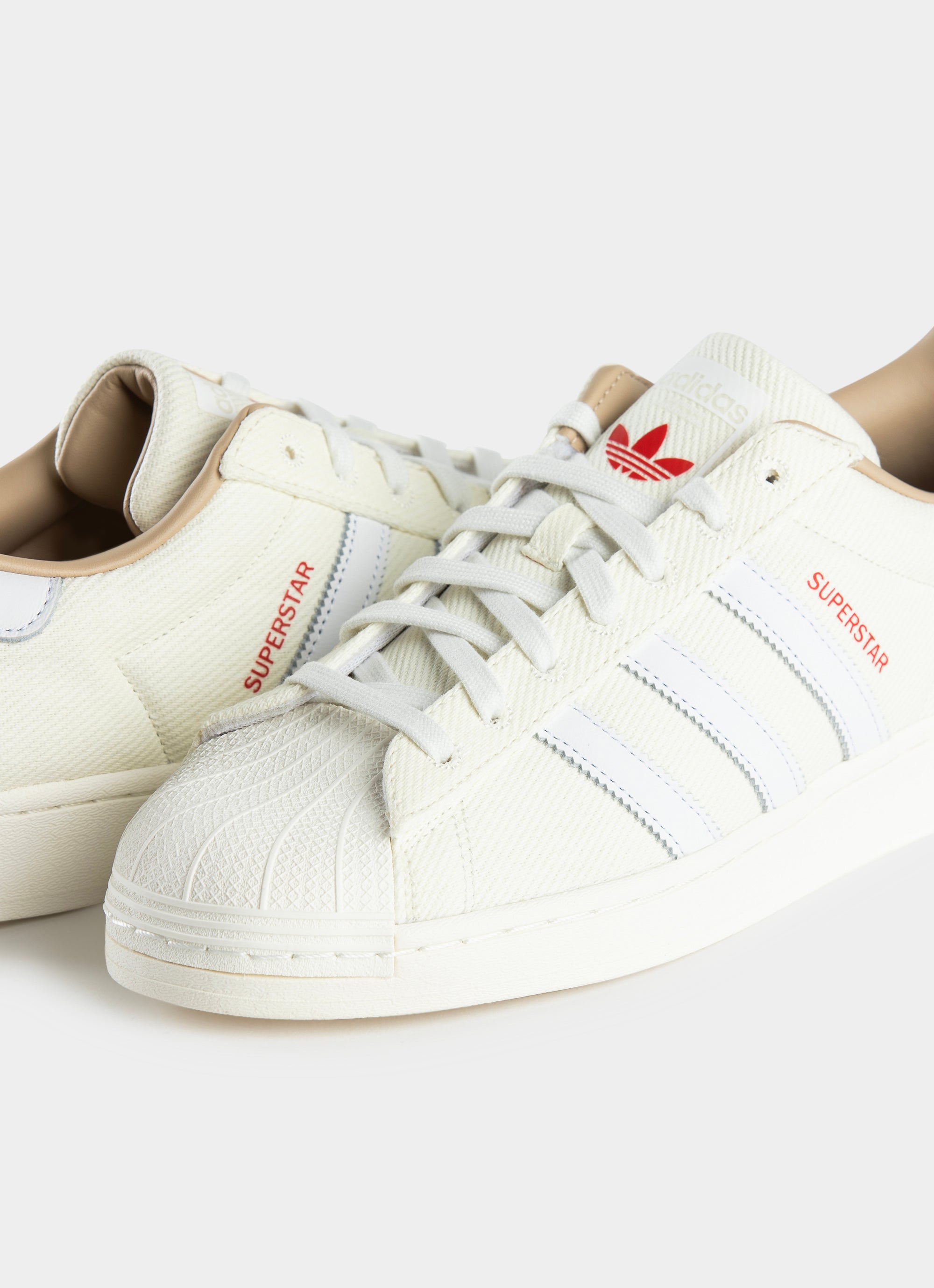 Adidas Originals Superstar Shoes in Beige