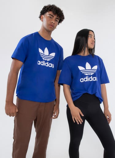 Adidas Sportswear Trefoil Tee in Blue