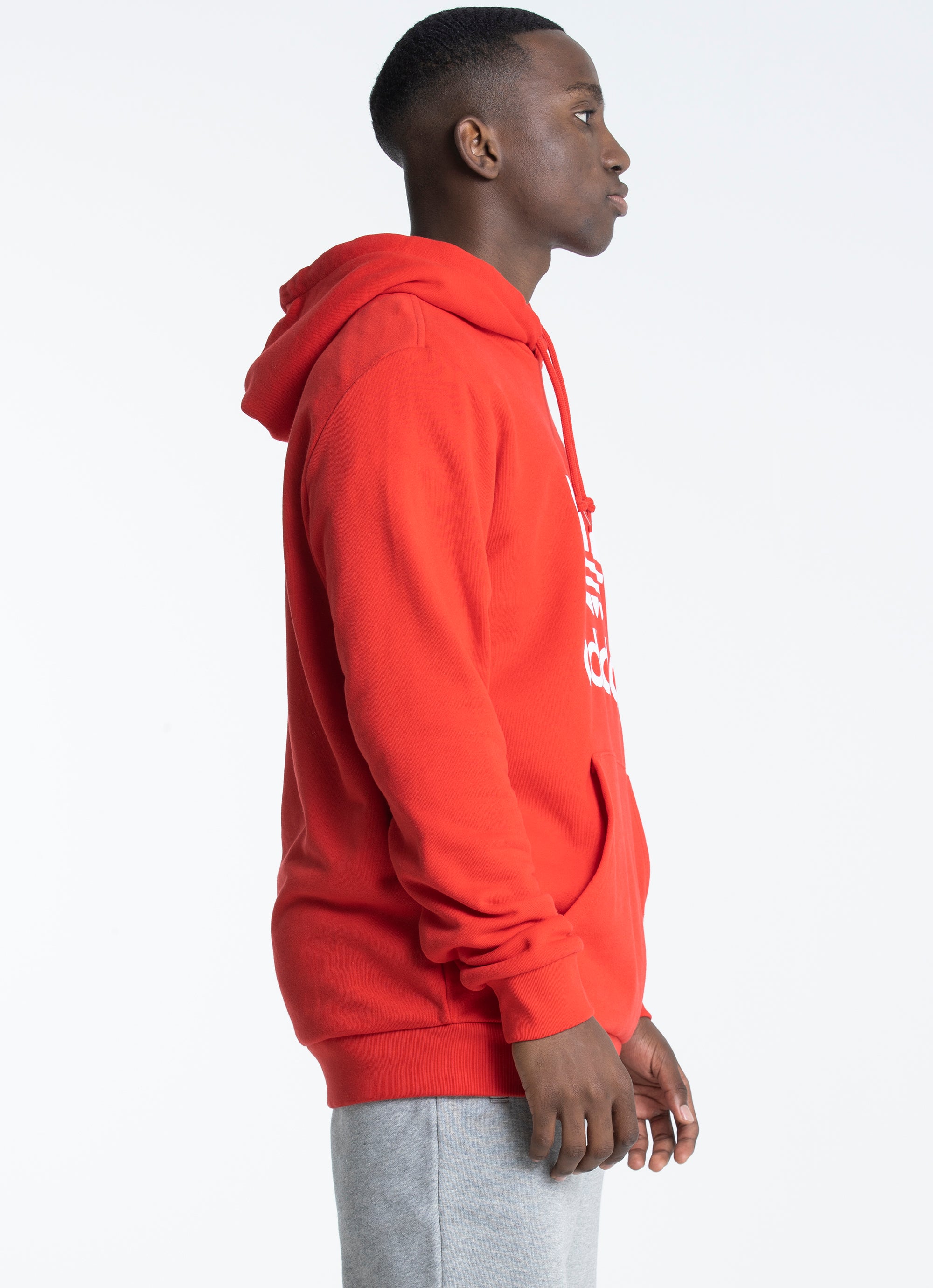 Adidas Originals Trefoil Hoodie in Red | Red Rat