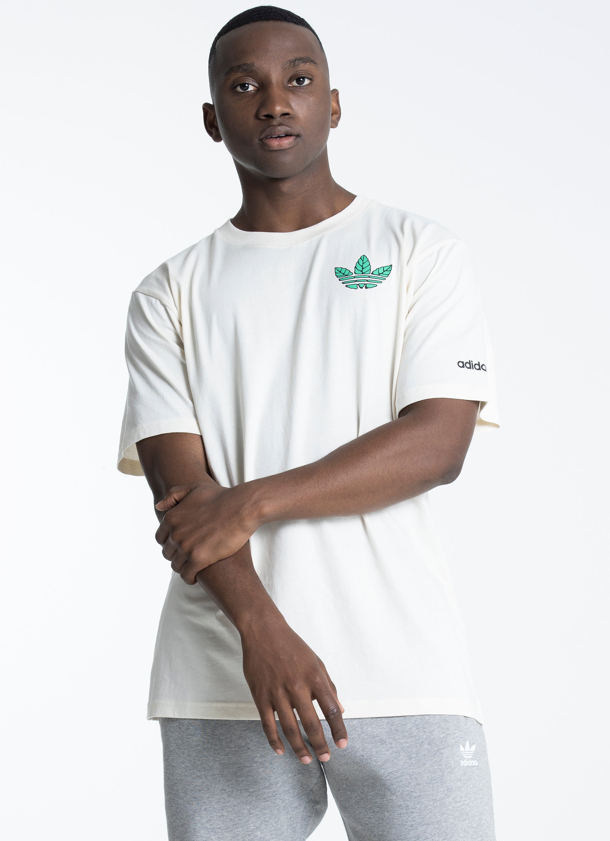 Adidas Trefoil Leaves Tee | Red Rat
