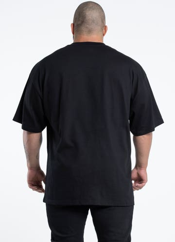 As Colour Heavy Tee -  Big & Tall in Black