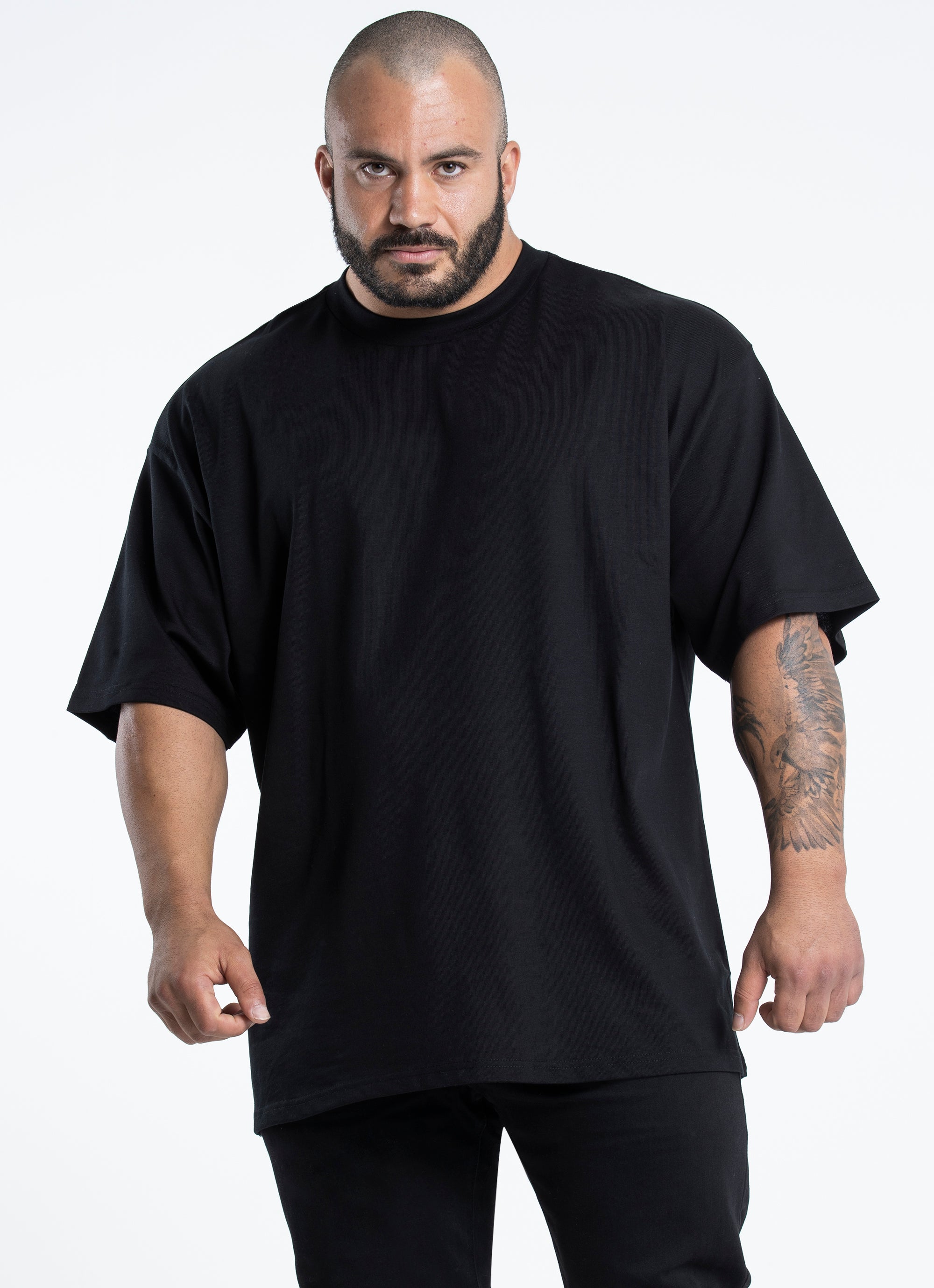 As Colour Heavy Tee -  Big & Tall in Black