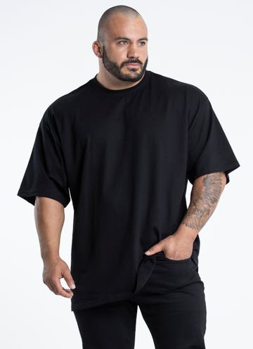 As Colour Heavy Tee -  Big & Tall in Black