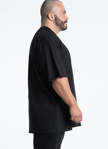 As Colour Heavy Tee -  Big & Tall in Black