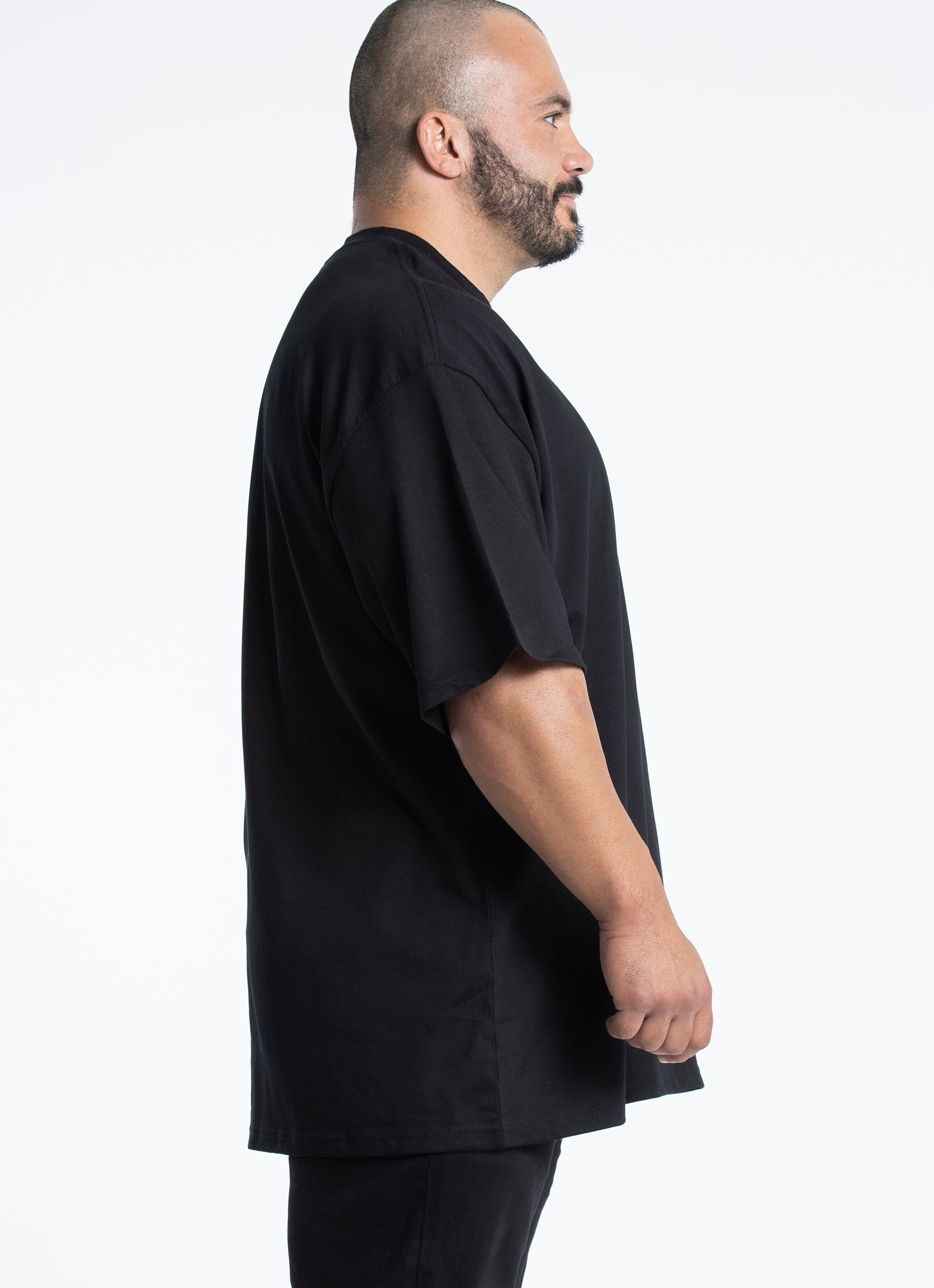 As Colour Heavy Tee -  Big & Tall in Black