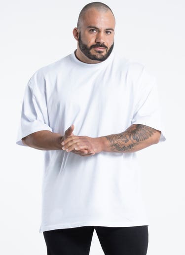 As Colour Heavy Tee -  Big & Tall in White