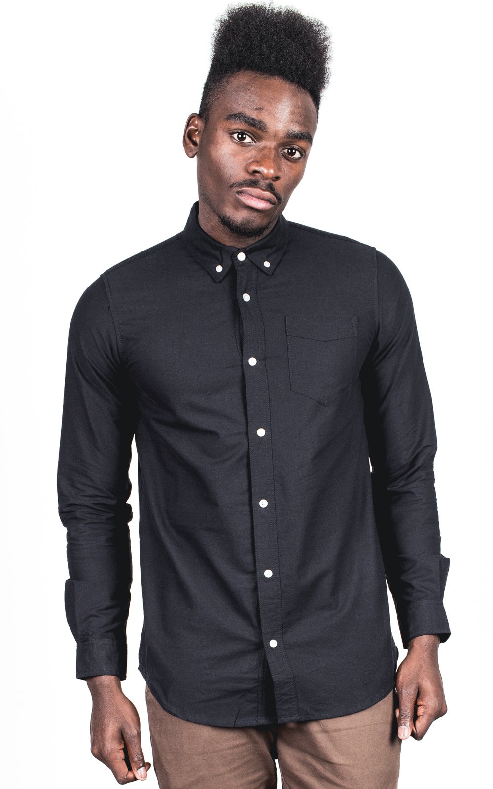 As Colour Oxford Shirt in Black