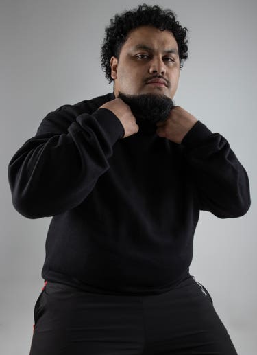 As Colour Relax Crew Big & Tall in Black