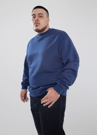 As Colour Relax Crew Big & Tall in Blue