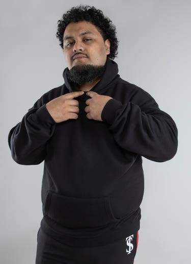 As Colour Relax Hoodie Big & Tall in Black