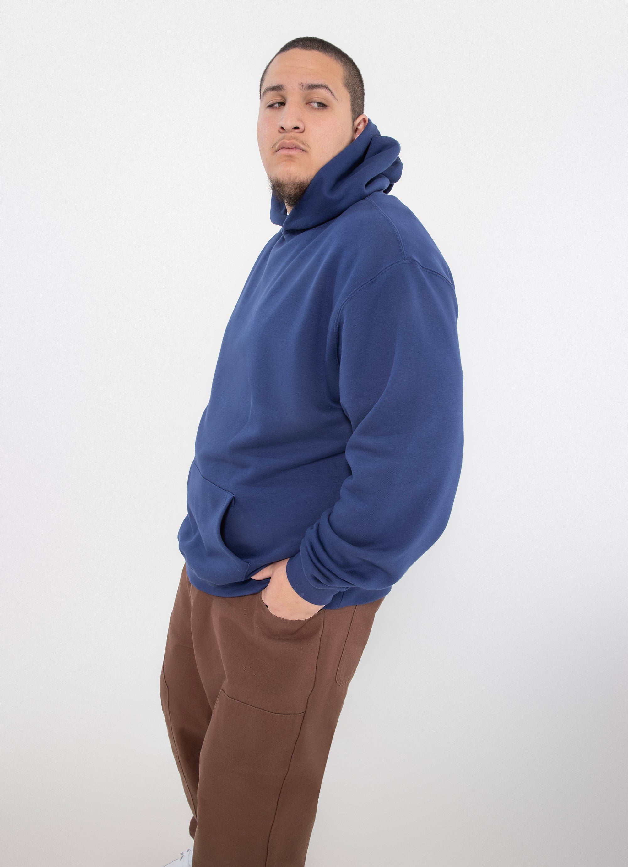 As Colour Relax Hoodie Big & Tall in Blue