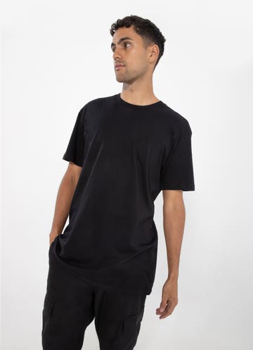 As Colour Staple Tee in Black | Red Rat