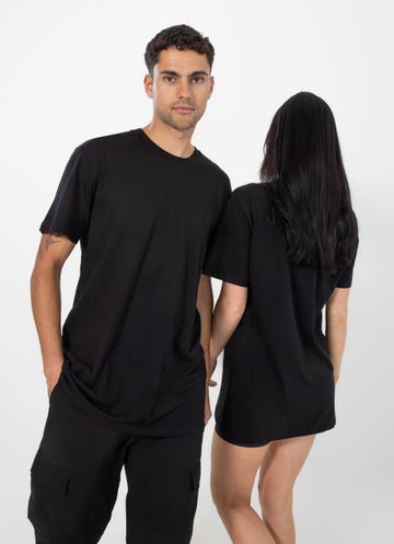 As Colour Staple Tee in Black