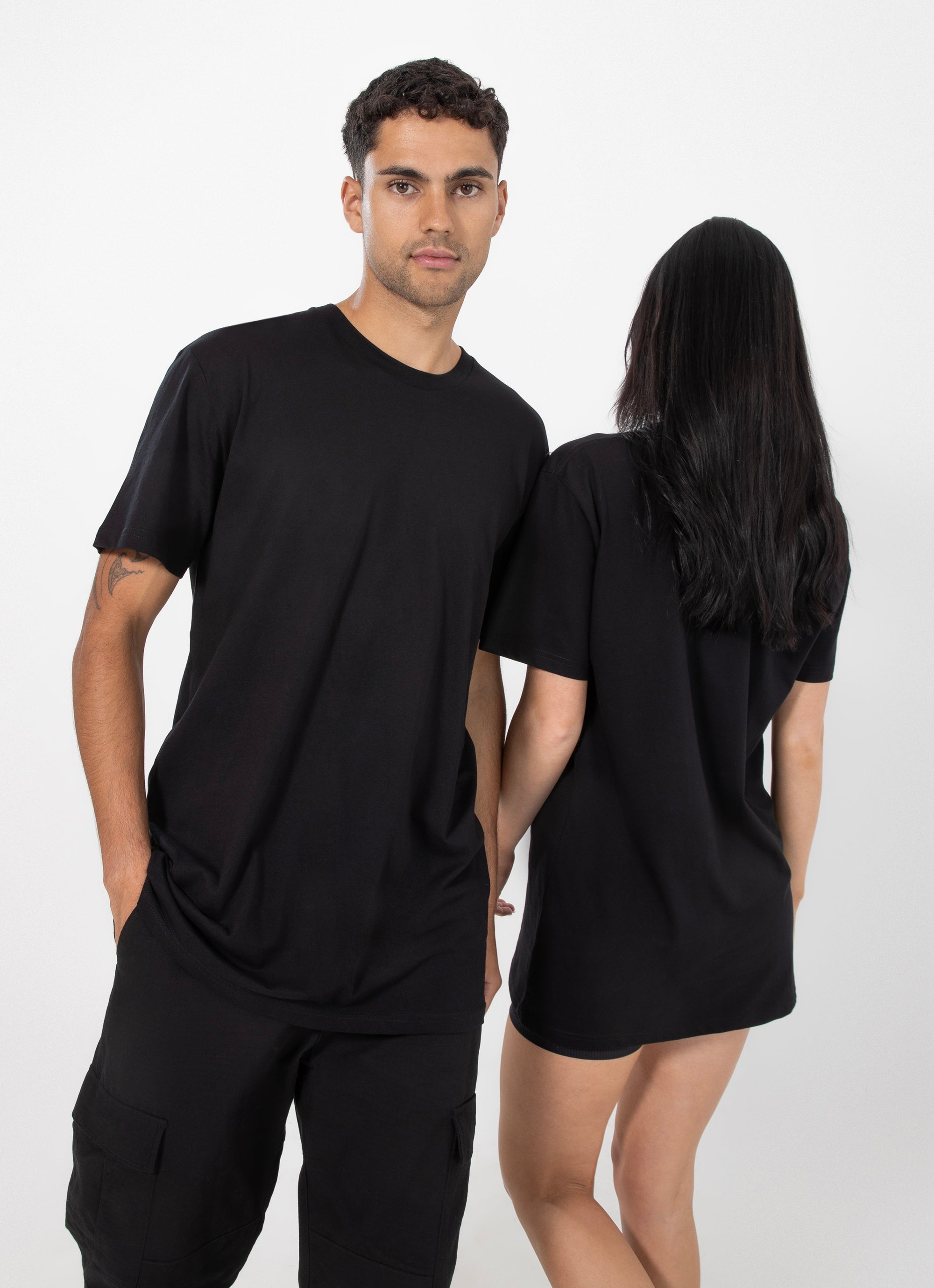 As Colour Staple Tee in Black