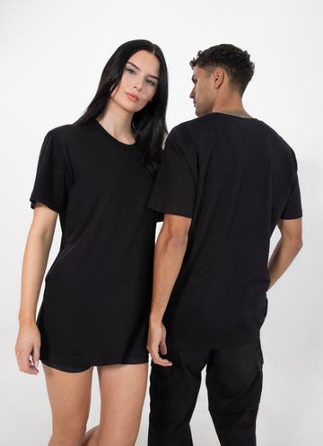 As Colour Staple Tee in Black