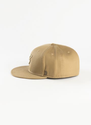 Barrio Logo Fitted Cap in Beige