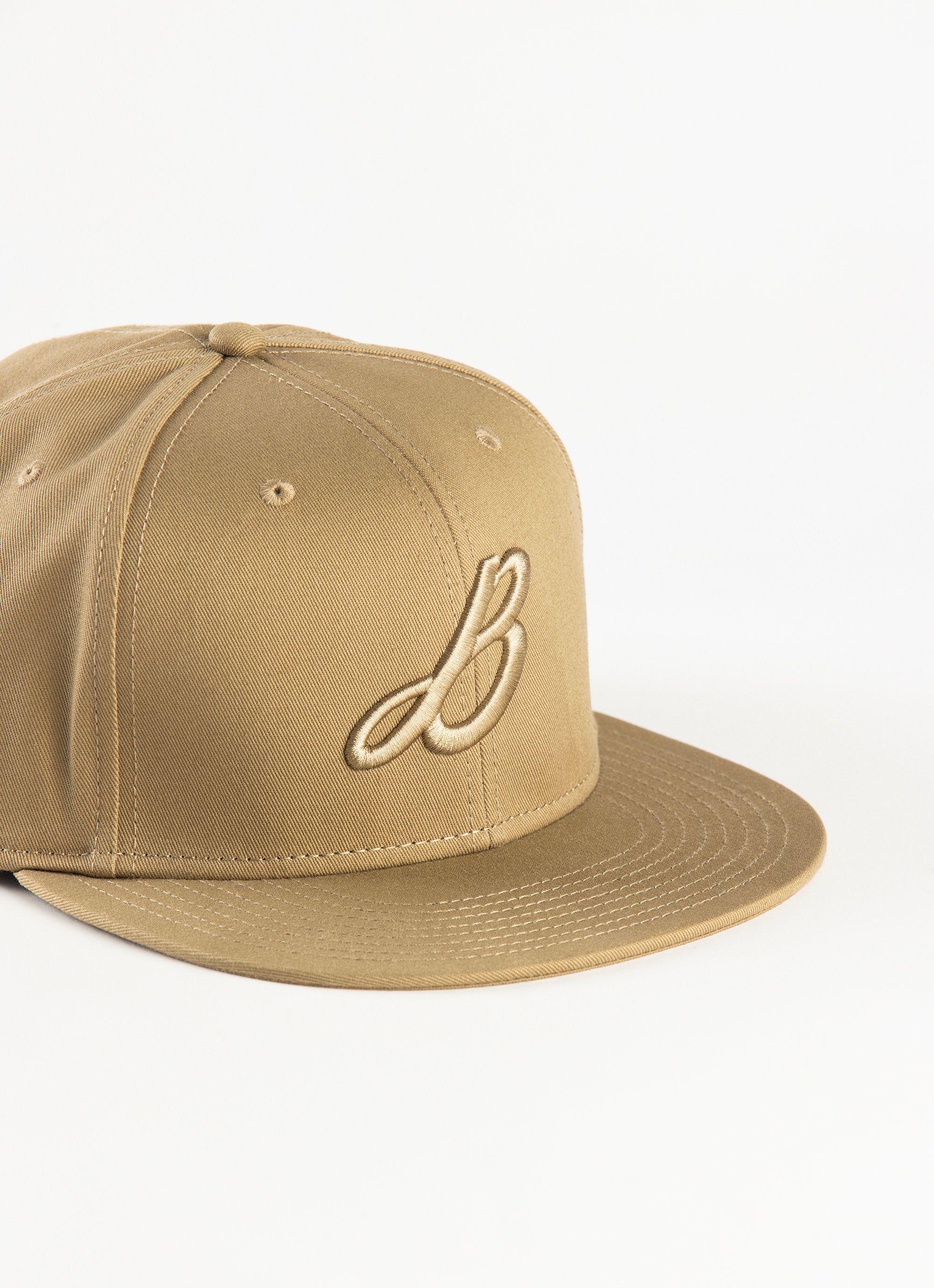 Barrio Logo Fitted Cap in Beige