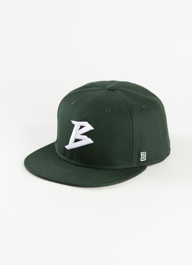 Barrio Logo Fitted Cap in Green