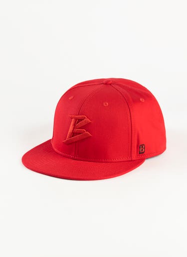 Barrio Logo Fitted Cap in Red