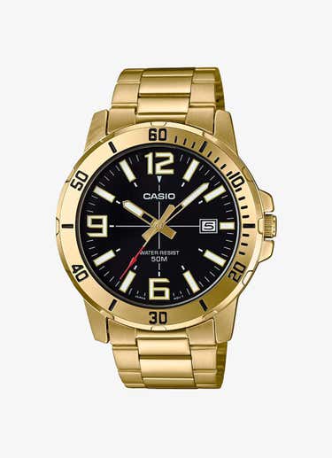 Casio Mtp-vd01g-1b Watch in Gold