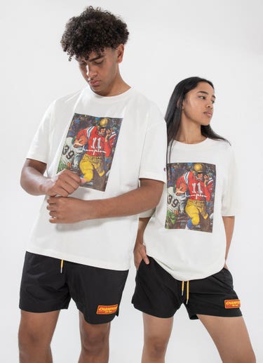 Champion Heritage Sports Graphic Tee in White