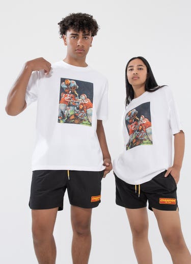 Champion Heritage Sports Graphic Tee in White