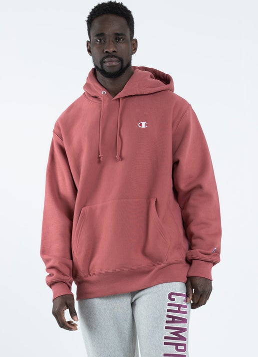 Champion Reverse Weave Hoodie in Red Red Rat